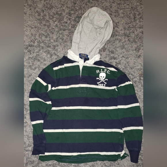 Polo by Ralph Lauren long sleeve shirt with hood - Picture 1 of 3